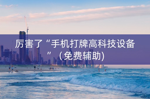 厉害了“手机打牌高科技设备”（免费辅助)