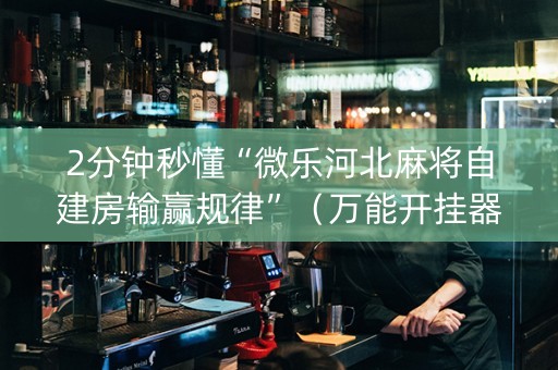 2分钟秒懂“微乐河北麻将自建房输赢规律”（万能开挂器)