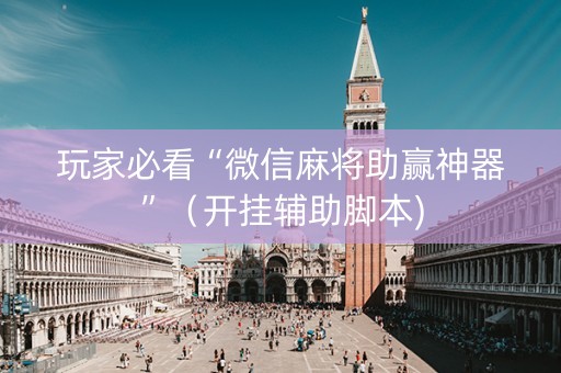 玩家必看“微信麻将助赢神器”（开挂辅助脚本)