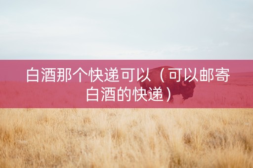 白酒那个快递可以（可以邮寄白酒的快递）