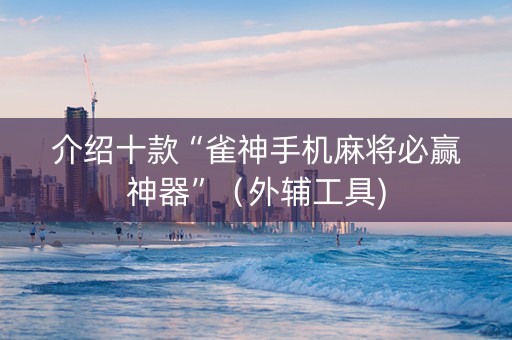 介绍十款“雀神手机麻将必赢神器”（外辅工具)