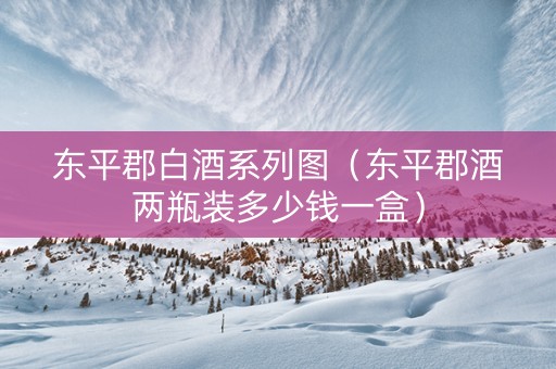 东平郡白酒系列图（东平郡酒两瓶装多少钱一盒）