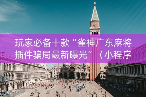 玩家必备十款“雀神广东麻将插件骗局最新曝光”（小程序控牌器)
