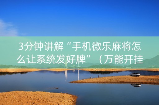 3分钟讲解“手机微乐麻将怎么让系统发好牌”（万能开挂器)