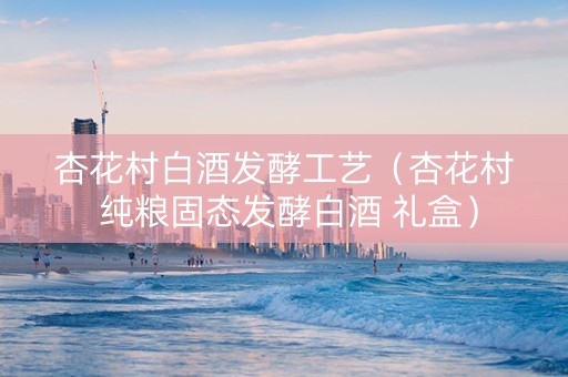 杏花村白酒发酵工艺（杏花村 纯粮固态发酵白酒 礼盒）