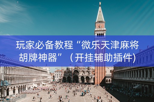 玩家必备教程“微乐天津麻将胡牌神器”（开挂辅助插件)