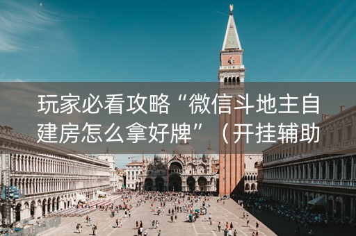 玩家必看攻略“微信斗地主自建房怎么拿好牌”（开挂辅助器插件)