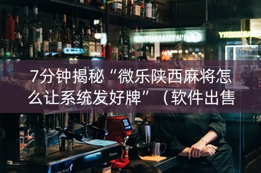 7分钟揭秘“微乐陕西麻将怎么让系统发好牌”（软件出售)