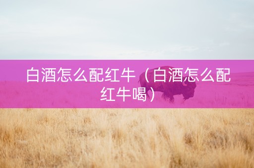 白酒怎么配红牛（白酒怎么配红牛喝）