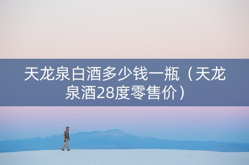 天龙泉白酒多少钱一瓶（天龙泉酒28度零售价）