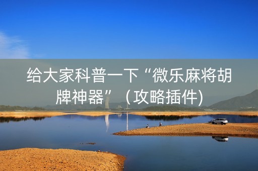 给大家科普一下“微乐麻将胡牌神器”（攻略插件)