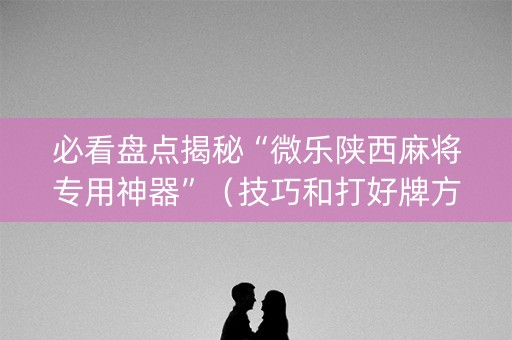 必看盘点揭秘“微乐陕西麻将专用神器”（技巧和打好牌方法)