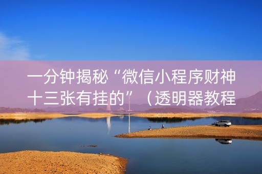 一分钟揭秘“微信小程序财神十三张有挂的”（透明器教程)