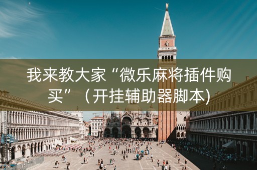 我来教大家“微乐麻将插件购买”（开挂辅助器脚本)