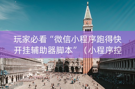 玩家必看“微信小程序跑得快开挂辅助器脚本”（小程序控牌器)