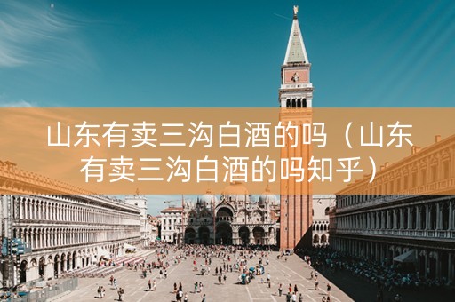 山东有卖三沟白酒的吗（山东有卖三沟白酒的吗知乎）