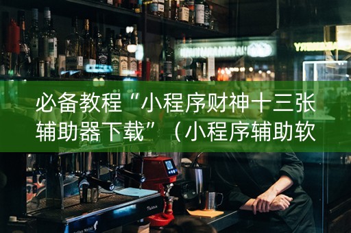 必备教程“小程序财神十三张辅助器下载”（小程序辅助软件)