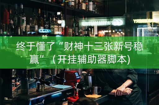 终于懂了“财神十三张新号稳赢”（开挂辅助器脚本)
