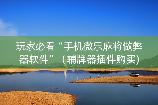 玩家必看“手机微乐麻将做弊器软件”（辅牌器插件购买)