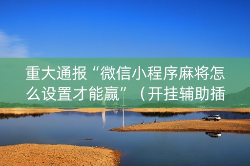 重大通报“微信小程序麻将怎么设置才能赢”（开挂辅助插件)