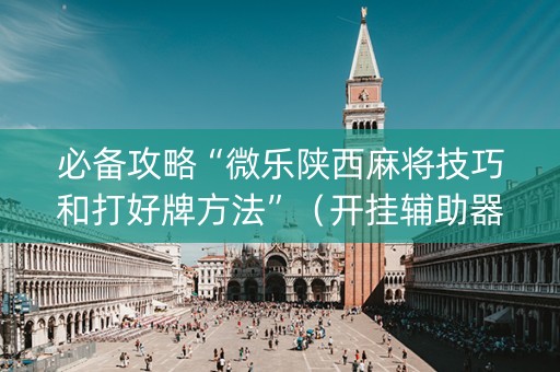 必备攻略“微乐陕西麻将技巧和打好牌方法”（开挂辅助器插件)