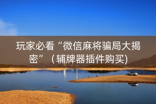 玩家必看“微信麻将骗局大揭密”（辅牌器插件购买)