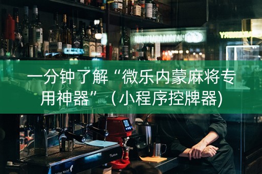 一分钟了解“微乐内蒙麻将专用神器”（小程序控牌器)