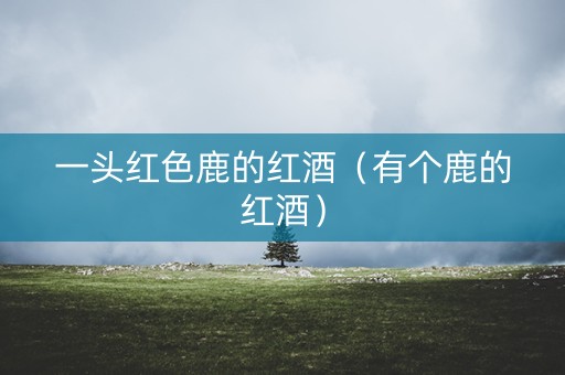 一头红色鹿的红酒（有个鹿的红酒）