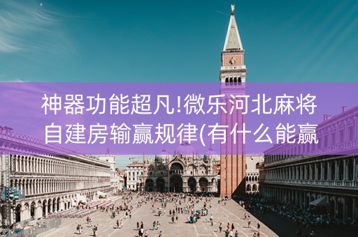 神器功能超凡!微乐河北麻将自建房输赢规律(有什么能赢的方法)