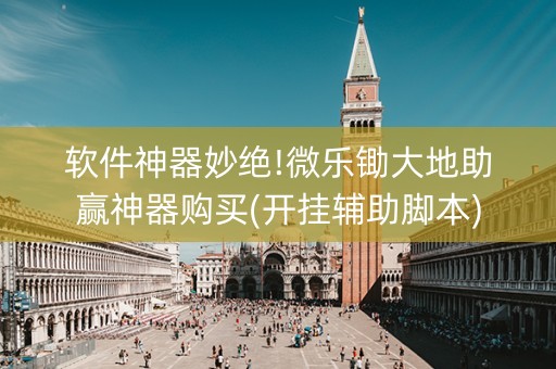 软件神器妙绝!微乐锄大地助赢神器购买(开挂辅助脚本)