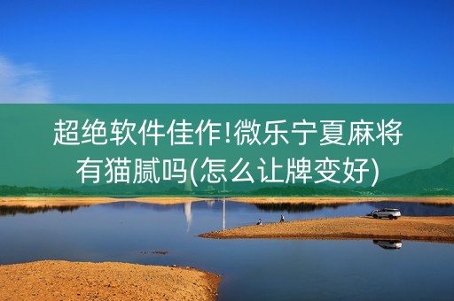 超绝软件佳作!微乐宁夏麻将有猫腻吗(怎么让牌变好)