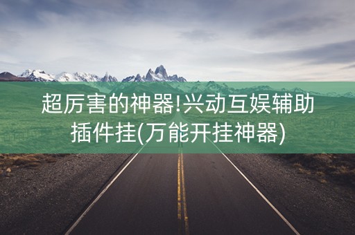 超厉害的神器!兴动互娱辅助插件挂(万能开挂神器)