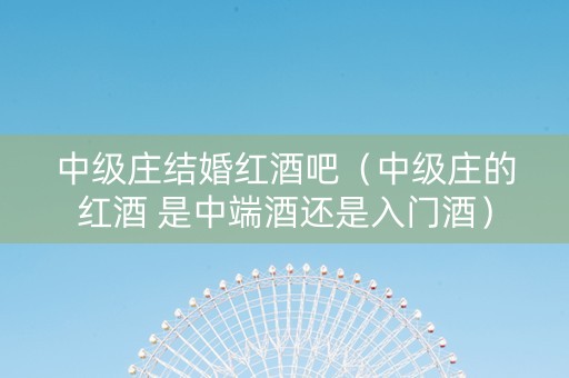 中级庄结婚红酒吧（中级庄的红酒 是中端酒还是入门酒）