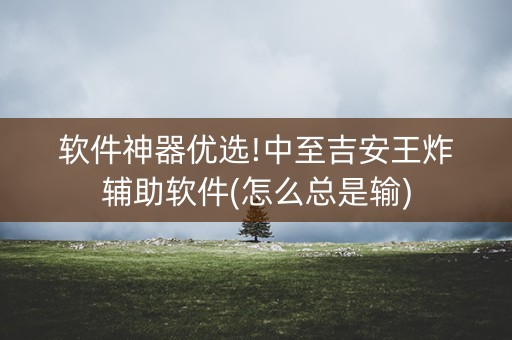 软件神器优选!中至吉安王炸辅助软件(怎么总是输)
