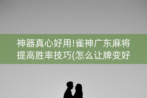 神器真心好用!雀神广东麻将提高胜率技巧(怎么让牌变好)