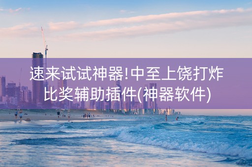 速来试试神器!中至上饶打炸比奖辅助插件(神器软件)