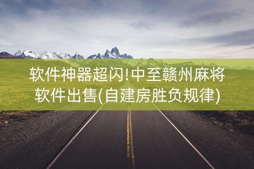 软件神器超闪!中至赣州麻将软件出售(自建房胜负规律)