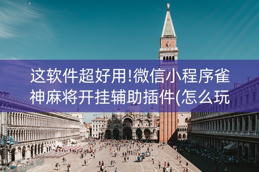 这软件超好用!微信小程序雀神麻将开挂辅助插件(怎么玩赢几率大)