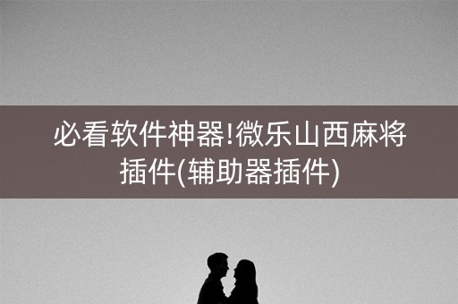 必看软件神器!微乐山西麻将插件(辅助器插件)