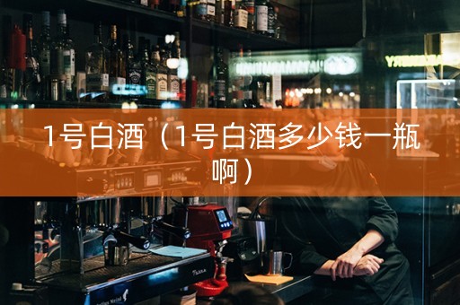 1号白酒（1号白酒多少钱一瓶啊）