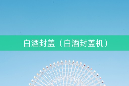 白酒封盖（白酒封盖机）