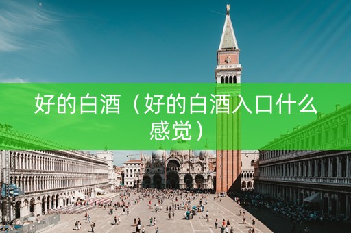 好的白酒（好的白酒入口什么感觉）