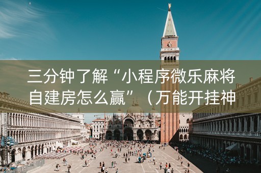 三分钟了解“小程序微乐麻将自建房怎么赢”（万能开挂神器)