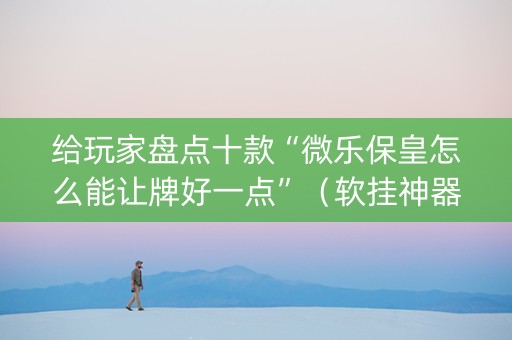 给玩家盘点十款“微乐保皇怎么能让牌好一点”（软挂神器)