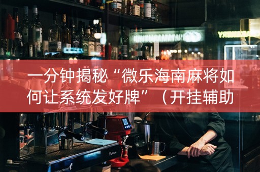 一分钟揭秘“微乐海南麻将如何让系统发好牌”（开挂辅助器插件)