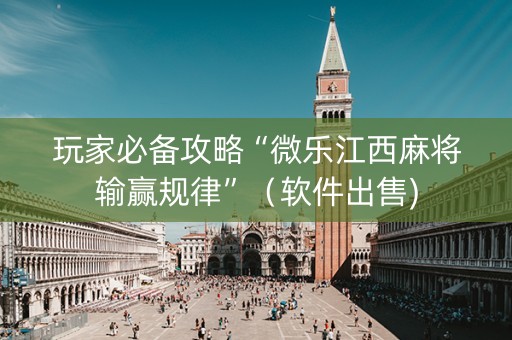 玩家必备攻略“微乐江西麻将输赢规律”（软件出售)