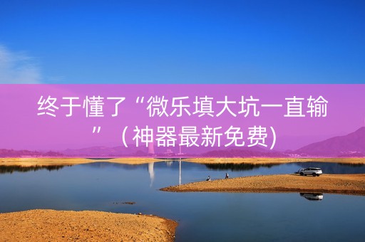 终于懂了“微乐填大坑一直输”（神器最新免费)