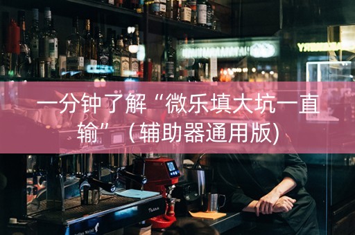 一分钟了解“微乐填大坑一直输”（辅助器通用版)