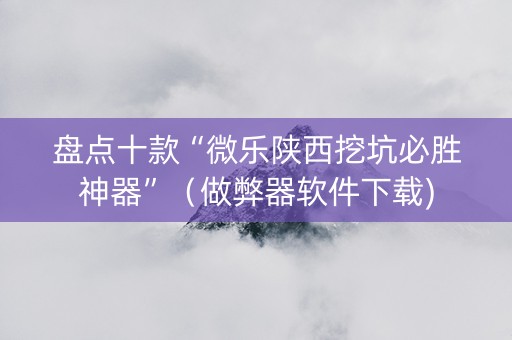 盘点十款“微乐陕西挖坑必胜神器”（做弊器软件下载)