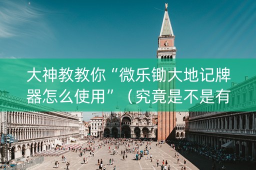 大神教教你“微乐锄大地记牌器怎么使用”（究竟是不是有挂)